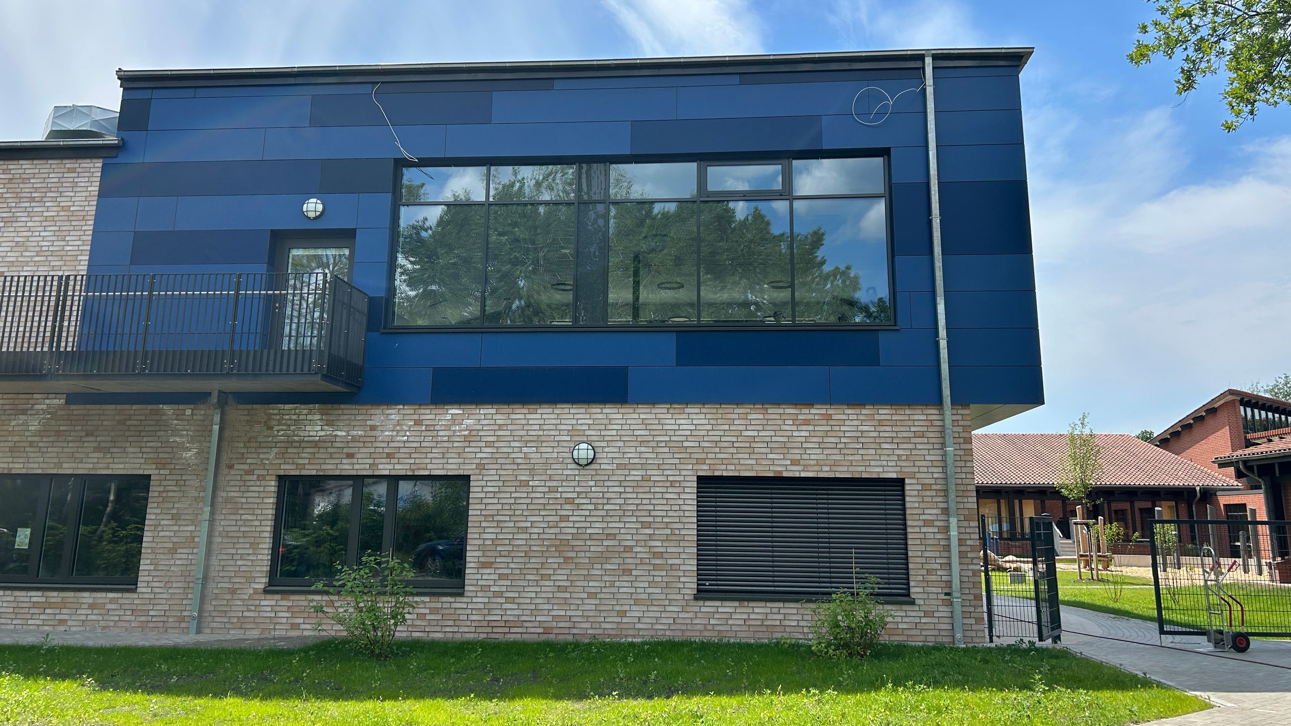 Das neue Ganztagsgebäuder der Adam Riese Schule