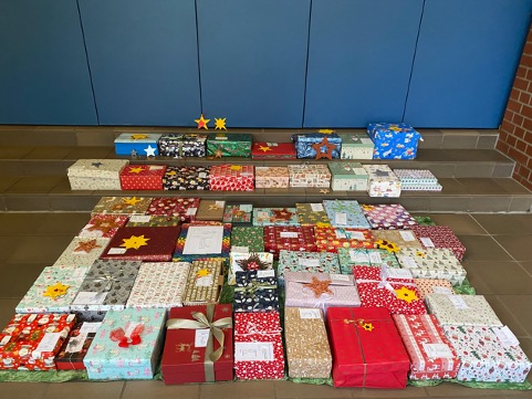 Geschenke im Foyer