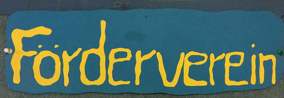 handgemalte Tafel Förderverein